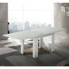 Tavolo da pranzo allungabile a libro 90x90-180cm legno bianco Jesi Liber Saldi