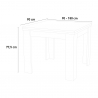 Tavolo da pranzo allungabile a libro 90x90-180cm legno bianco Jesi Liber Catalogo
