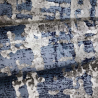 Tappeto design moderno soggiorno pelo corto grigio blu Double BLU001 Offerta