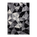Tappeto design moderno geometrico rettangolare grigio nero Milano GRI011 Vendita