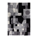 Tappeto rettangolare moderno design geometrico grigio nero Milano GRI012 Vendita