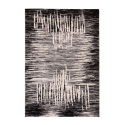 Tappeto design moderno contemporaneo Milano rettangolare grigio nero GRI007 Vendita