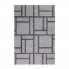 Tappeto moderno design geometrico rettangolare grigio nero Milano GRI015 Vendita