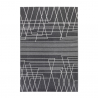 Tappeto design geometrico moderno rettangolare grigio nero Milano GRI016 Vendita