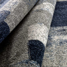 Tappeto rettangolare moderno design geometrico grigio blu Milano BLU013 Offerta