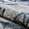 Tappeto salotto design Milano motivo moderno blu grigio BLU014 Offerta