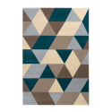 Tappeto design motivo geometrico multicolore rettangolare moderno Milano GLO008 Vendita