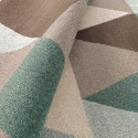 Tappeto moderno design motivo geometrico multicolore rettangolare Milano GLO009 Offerta