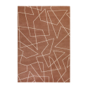 Tappeto salotto moderno design geometrico marrone rettangolare Milano GLO007 Vendita