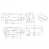 Vasca da Bagno Freestanding Ovale Indipendente Design Moderno Idra Modello
