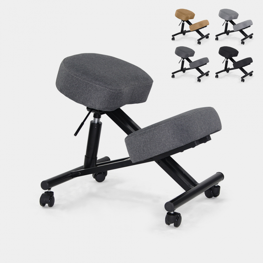 Sedia ergonomica posturale sgabello svedese tessuto Balancesteel Lux Vendita Sedia ergonomica posturale sgabello svedese tessuto Balancesteel Lux Vendita