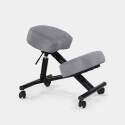 Sedia ergonomica posturale sgabello svedese tessuto Balancesteel Lux Modello