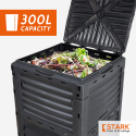 Compostiera da giardino 300L composter esterno in plastica Humus Vendita