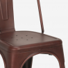 sedie design industriale metallo vintage shabby chic stile Lix steel old 
