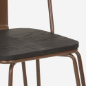 sedie design industriale stile acciaio per bar e cucina ferrum one Costo