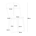 sedie design industriale stile Lix acciaio per bar e cucina ferrum one 