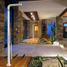 Doccia esterno piscina giardino moderno con miscelatore doccetta Arkema Design Funny Yang T245 
