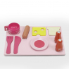 Cucina giocattolo in legno per bambine con pentole accessori e suoni Miss Chef