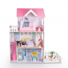 Casa delle bambole in legno 3 piani con accessori bambine Pretty House XXL