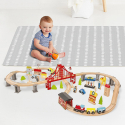 Pista trenino giocattolo in legno ferrovia per bambini 70 pezzi Mr Ciuf Vendita