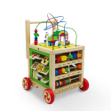 Carrello giocattolo multiattività primi passi in legno per bambini Magic Box Offerta