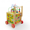 Carrello giocattolo multiattività primi passi in legno per bambini Magic Box Saldi