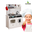 Cucina per bambini giocattolo moderno in legno con accessori luci e suoni Home Chef Offerta