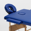 Lettino da massaggio in legno portatile pieghevole 3 zone 215cm Reiki 