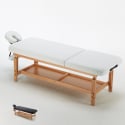 Lettino da massaggio in legno fisso professionale 225 cm Comfort Promozione
