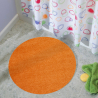 Tappeto rotondo arancione soggiorno camera bagno 80cm Casacolora CCTOARA Promozione