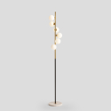 Lampada da terra design a stelo con paralumi LED base marmo Alibreo Vendita