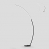 Lampada LED da terra piantana soggiorno design ad arco minimal moderno Rigel