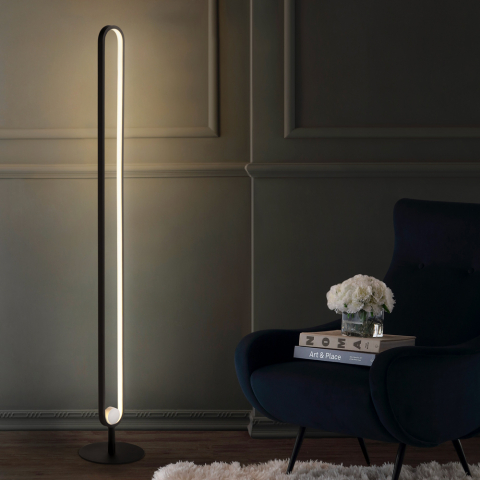 Lampada a stelo da terra LED piantana camera soggiorno design moderno Polluce