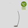 Lampada LED da terra piantana soggiorno design ad arco minimal moderno Rigel