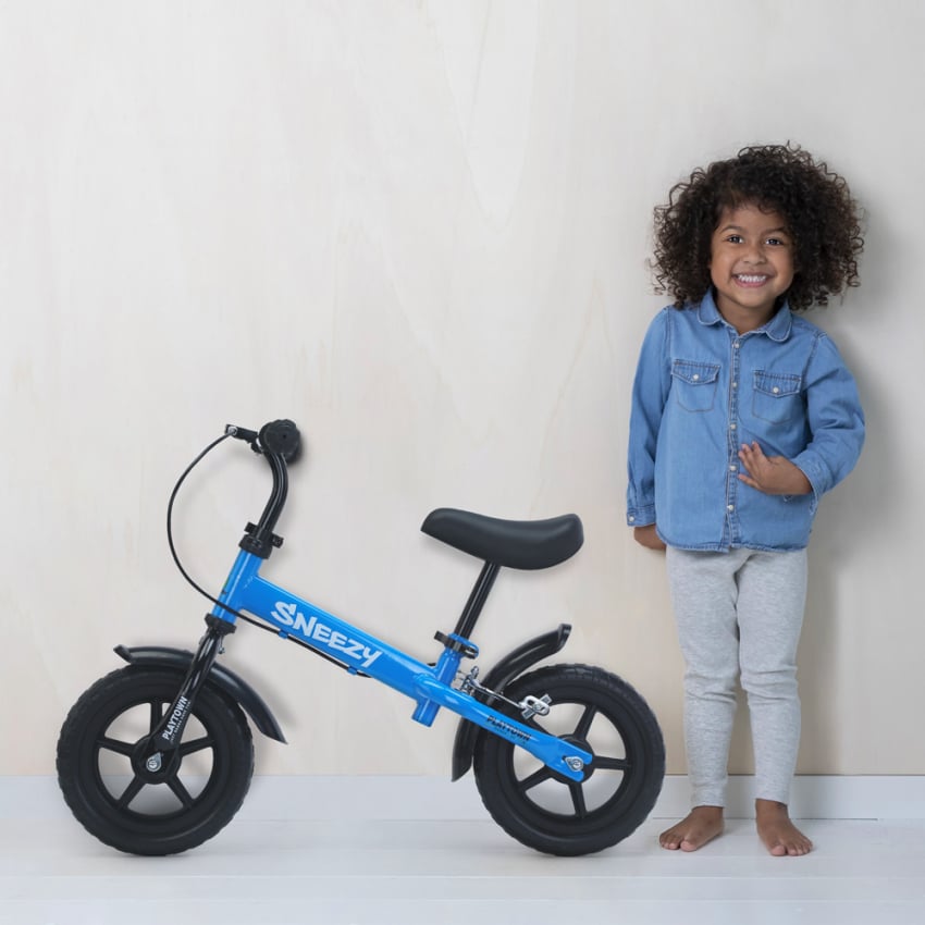 Bicicletta per bambini senza pedali balance bike con freno Sneezy