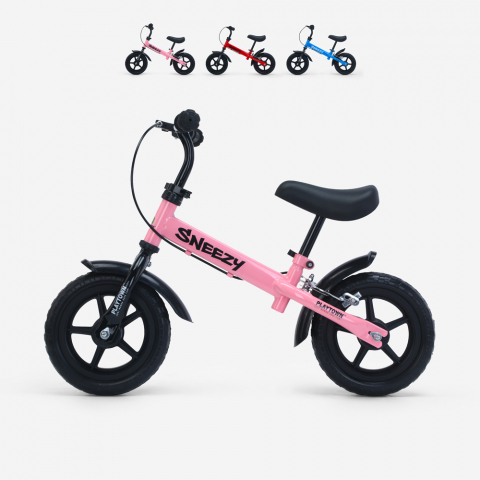 Bicicletta per bambini senza pedali balance bike con freno Sneezy Promozione