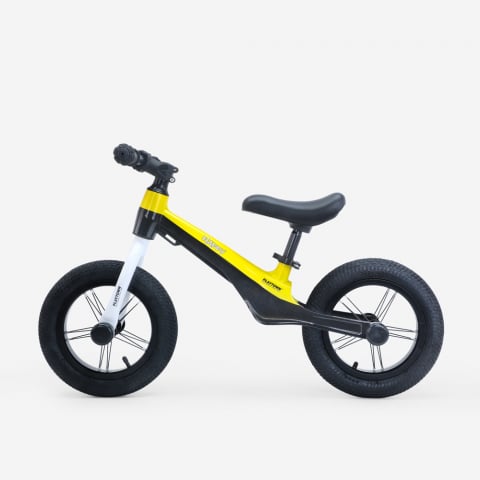 Bicicletta senza pedali balance bike per bambini ruote gonfiabili Happy Promozione