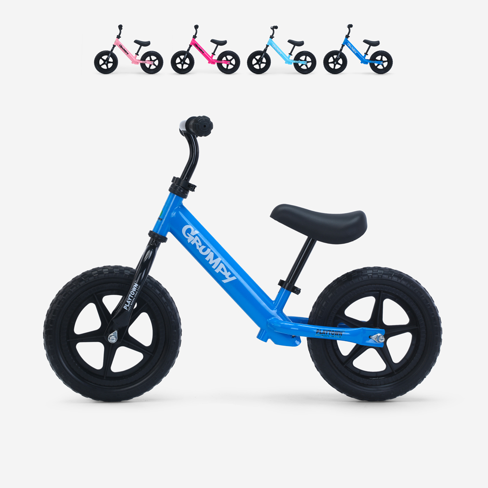 Bicicletta senza pedali per bambini balance bike gomme in EVA Grumpy - Foto 11 di 42