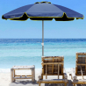 Ombrellone mare spiaggia 220 cm alluminio antivento protezione uv professionale Bagnino Fluo Misure