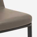 Sedie design similpelle e metallo per cucina bar ristorante Baden