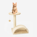 Tiragraffi per gatti arco tunnel colonna sisal 45 cm gioco pallina relax Manx Sconti