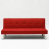 Divano letto in tessuto 2 posti design moderno Gemma pronto letto 