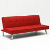 Divano letto in tessuto 2 posti design moderno Gemma pronto letto 