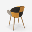 Sedia poltrona design patchwork nordico salotto cucina studio Finch 