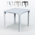 14 Tavoli Grand Soleil Olè bar Polyrattan quadrati 80x80 offerta stock Saldi