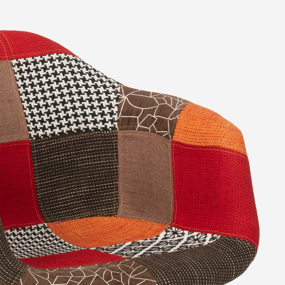 Sedia poltrona patchwork design nordico salotto cucina studio Herion - Foto 27 di 46