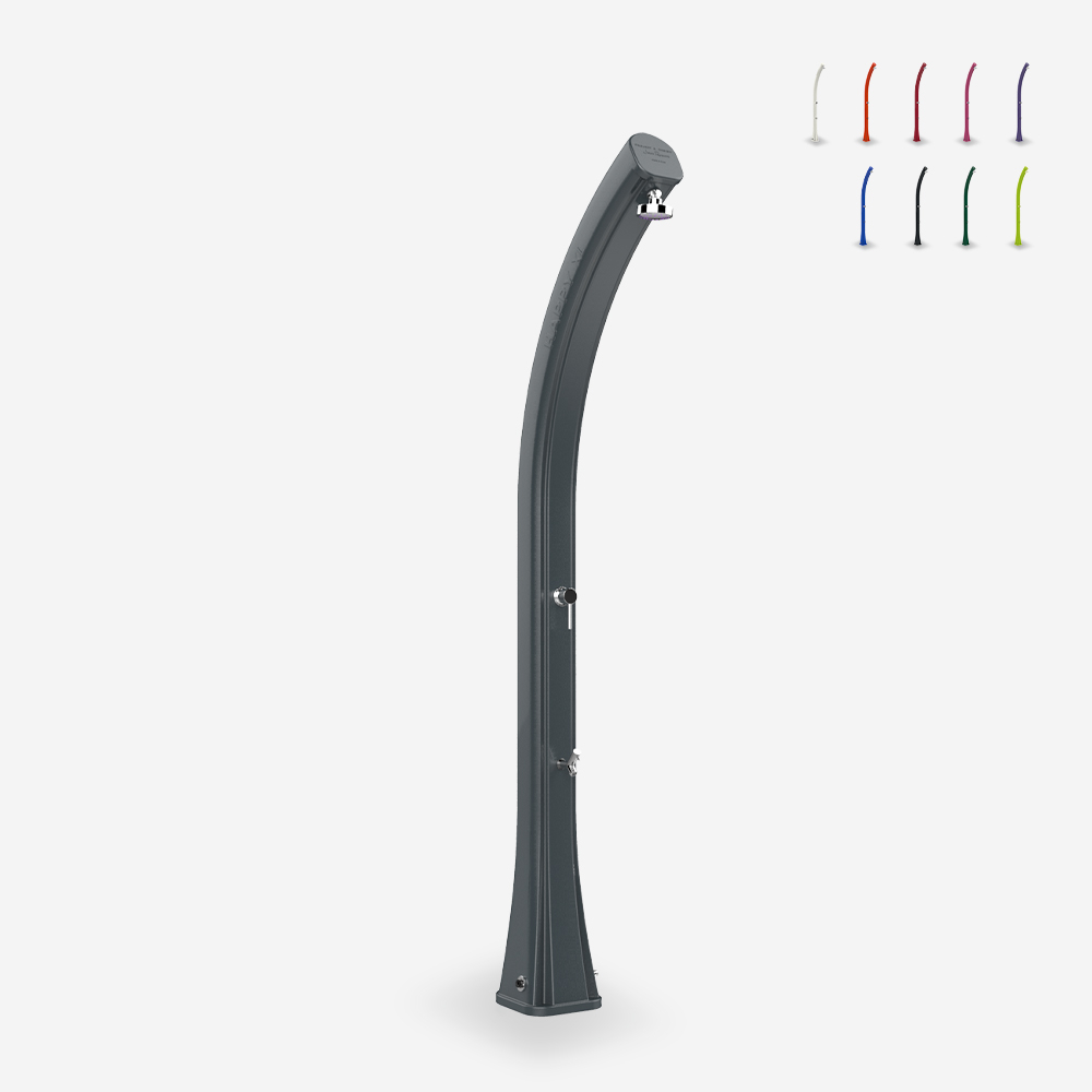 Doccia solare giardino piscina miscelatore lava piedi serbatoio 35 litri Arkema Design Happy XL H420