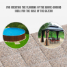Set 4 piastre cemento 50x50 cm base piscina mattonella giardino gazebo