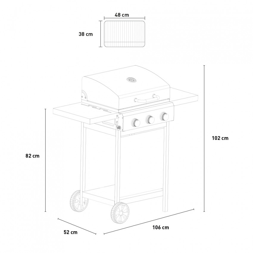 Barbecue a gas in acciaio inox Magma Bollitore 3: diametro 43 cm -   - Tutti i sport nautici