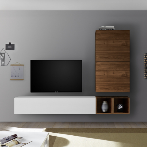 Parete attrezzata soggiorno porta TV design moderno modulare Infinity 93